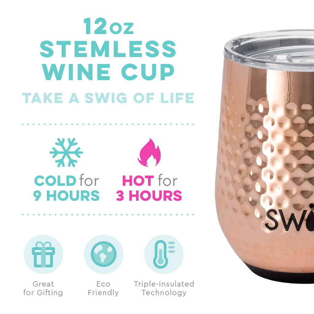 Cocktail Club Stemless Wine Cup 12 oz Swig