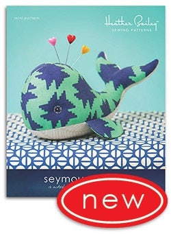 Heather Bailey Seymour Spyhop Sewing Pattern, FREE SHIPPING // Whale // Stuffed Animal // Pincushion // DIY