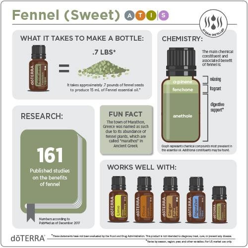 DoTerra Fennel (sweet) Essential Oil 15 ml // Certified Pure Therapeutic Grade // Supplement // Home Remedy // Aroma Therapy // Foeniculum