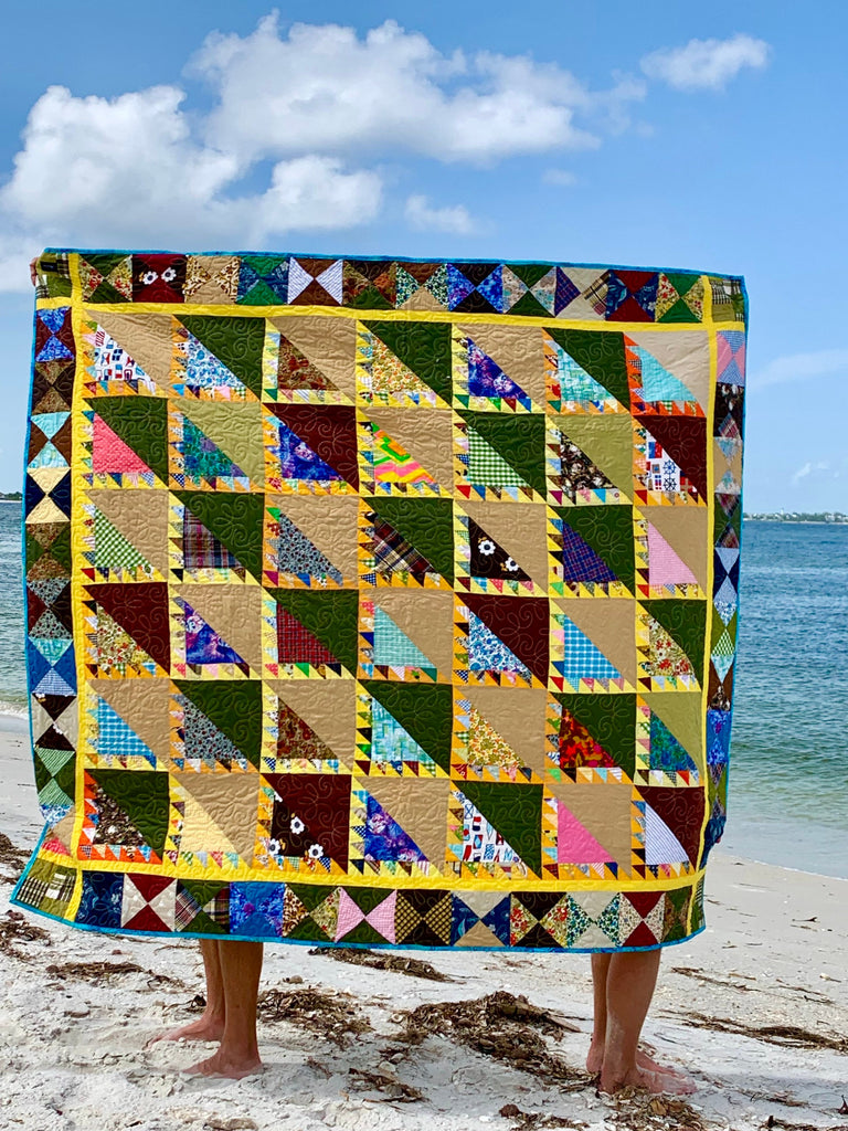 Wanderlust Vintage Quilt // Camping //Snuggle Blanket // Wedding Gift // Lovers Quilt // Stargazing// Machine Quilted // Free Shipping
