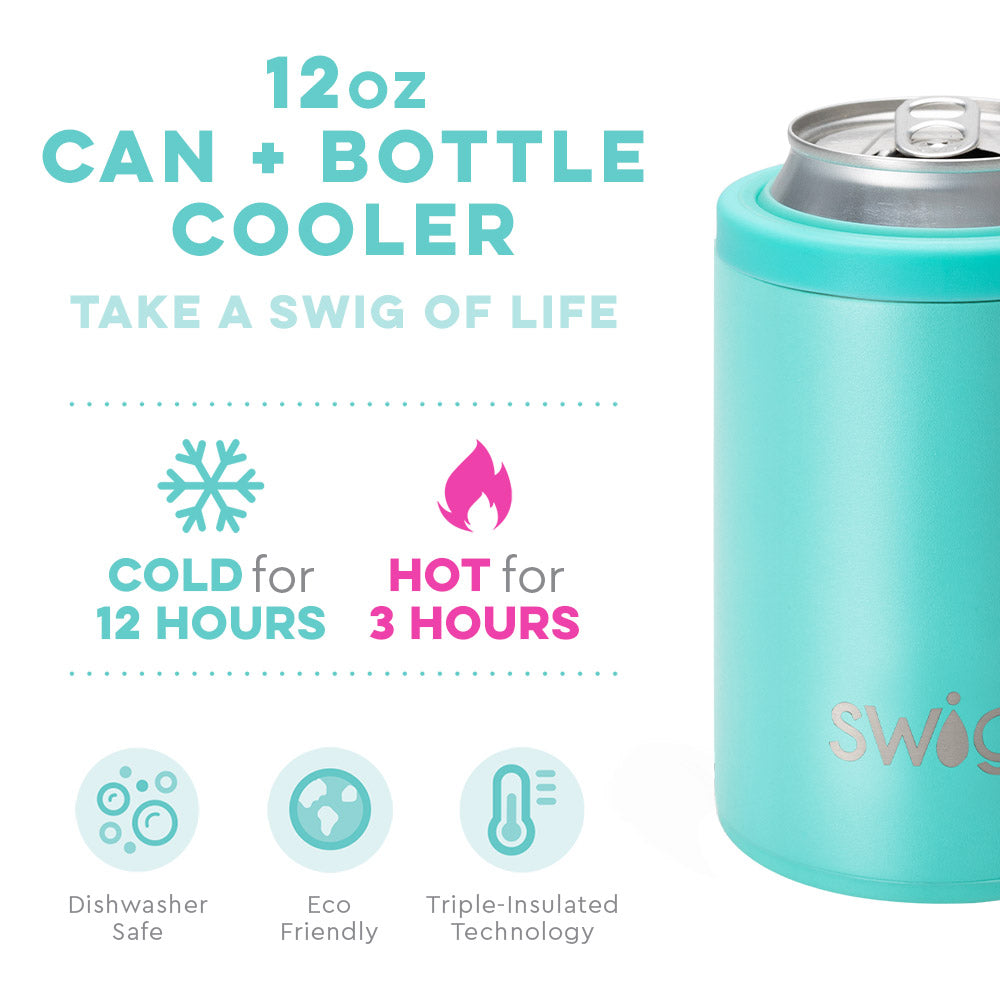 Aqua Can + Bottle Cooler 12 oz Swig