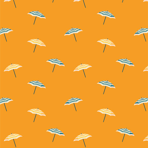 Sunburst Seas the Day Citrus Fabric, 1 yard // Art Gallery Fabric // Beach // Vacation // Florida // Palm Trees