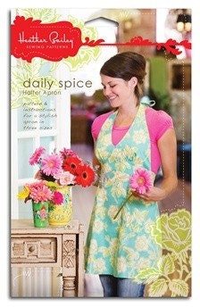 Heather Bailey Daily Spice Halter Apron Sewing Pattern, FREE SHIPPING