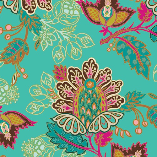Exotic Flora Marrakesh Fabric, 1 yard // Art Gallery Fabric // Pat Bravo // Marrakesh Fusion