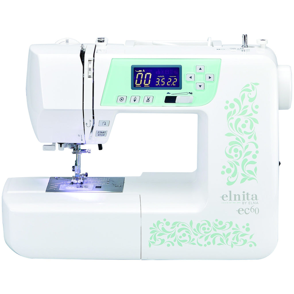 Elnita ec60, 60 Stitch Computerized Sewing Machine, FREE SHIPPING // Graduation // Wedding // Quilting // Home Dec // Elna // Thread Cutter