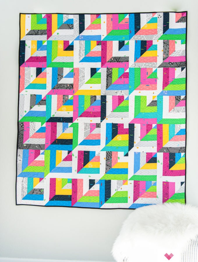 Lucky Log Cabins Quilt Pattern