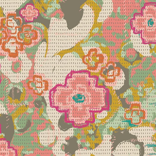 Nuncia Flowers Everywhere Caress, 1 yard // Art Gallery Fabric // Pat Bravo