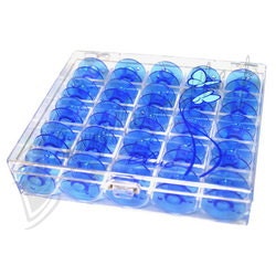 Janome Special Edition Blue Bobbins with Case, FREE Shipping